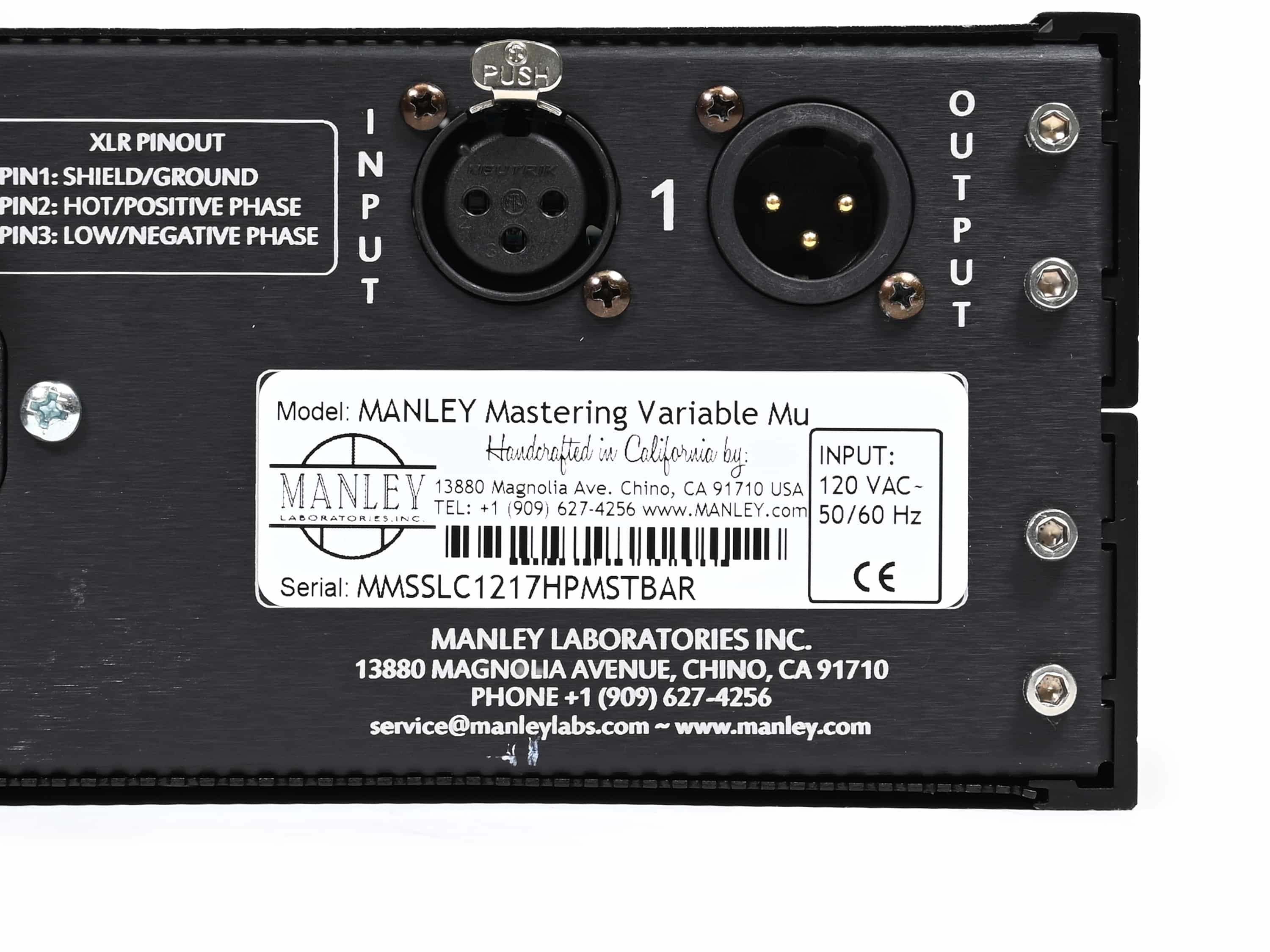 MANLEY Stereo Variable MU Mastering Version (USED) – BAKU Pro Audio