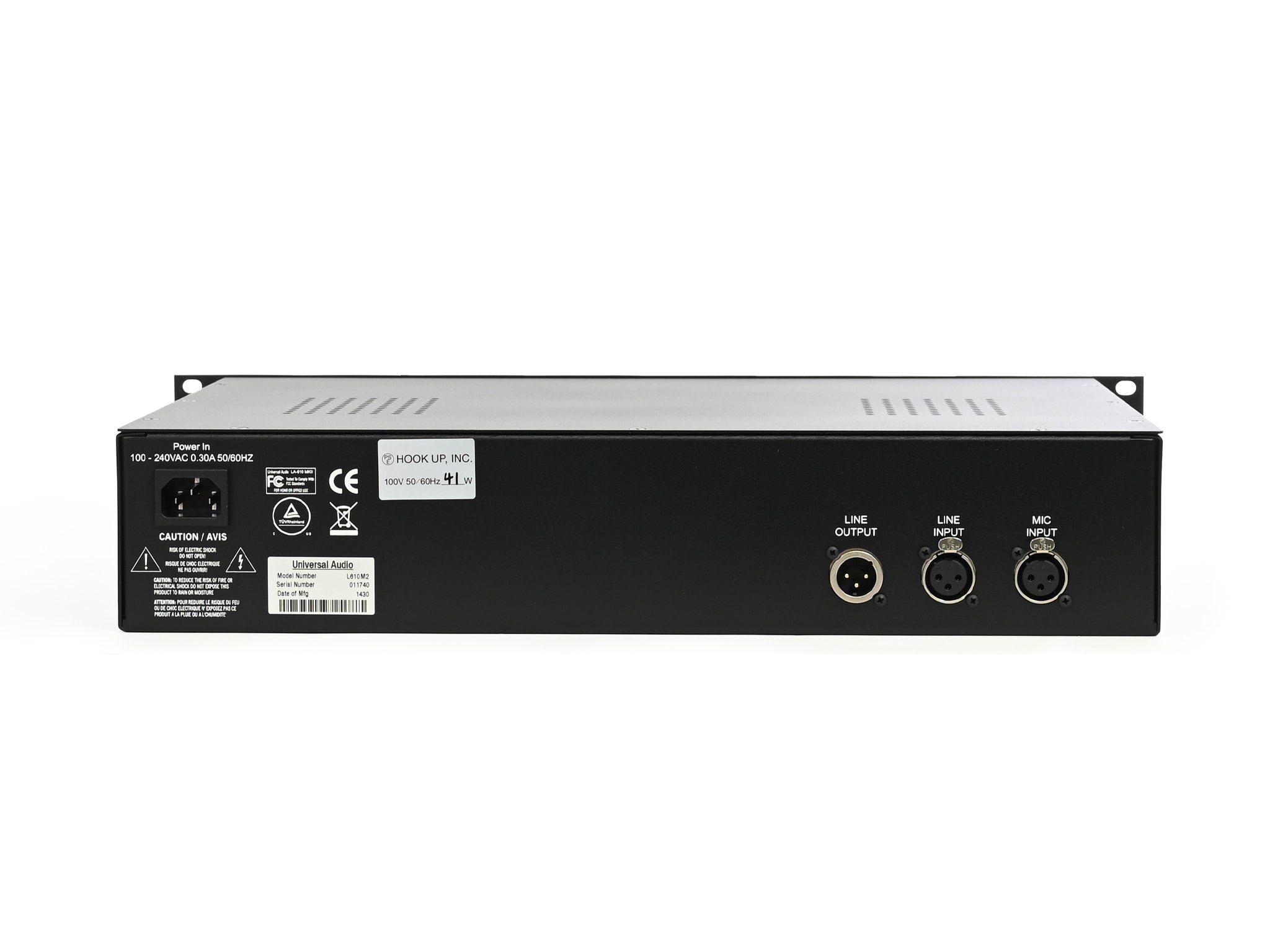univesal audio LA-610MK2 最終値下げ Universal Audio LA 610 MKII Classic Tube Recording Channel