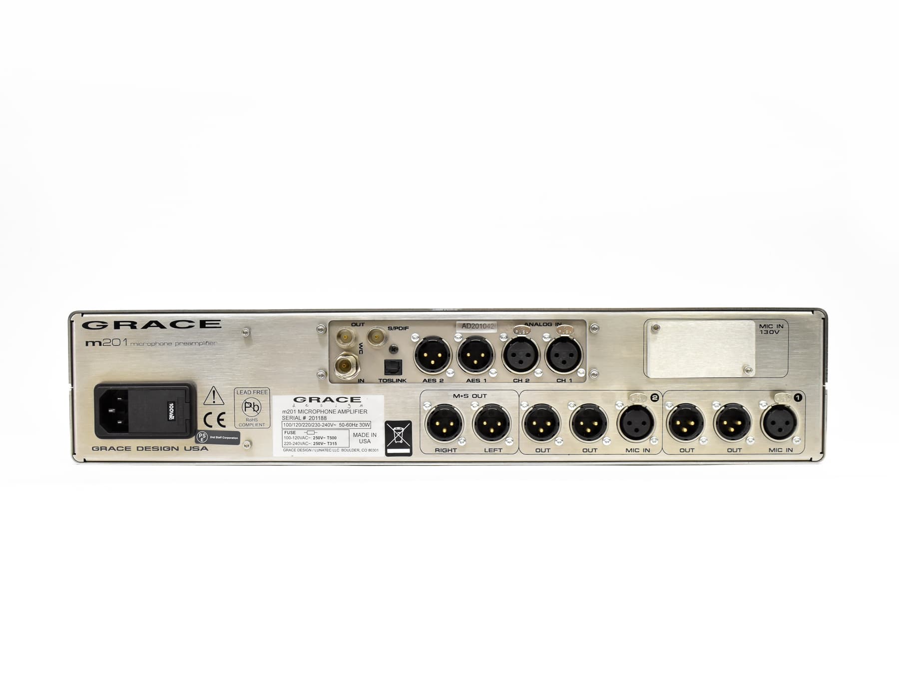 【完動美品】GRACE design m201 ADC Factory GRACE design m201 ADC Factory (USED) – BAKU Pro Audio