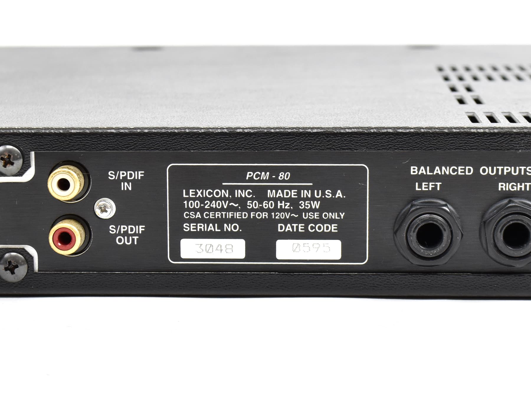 Lexicon PCM80 (USED) – BAKU Pro Audio